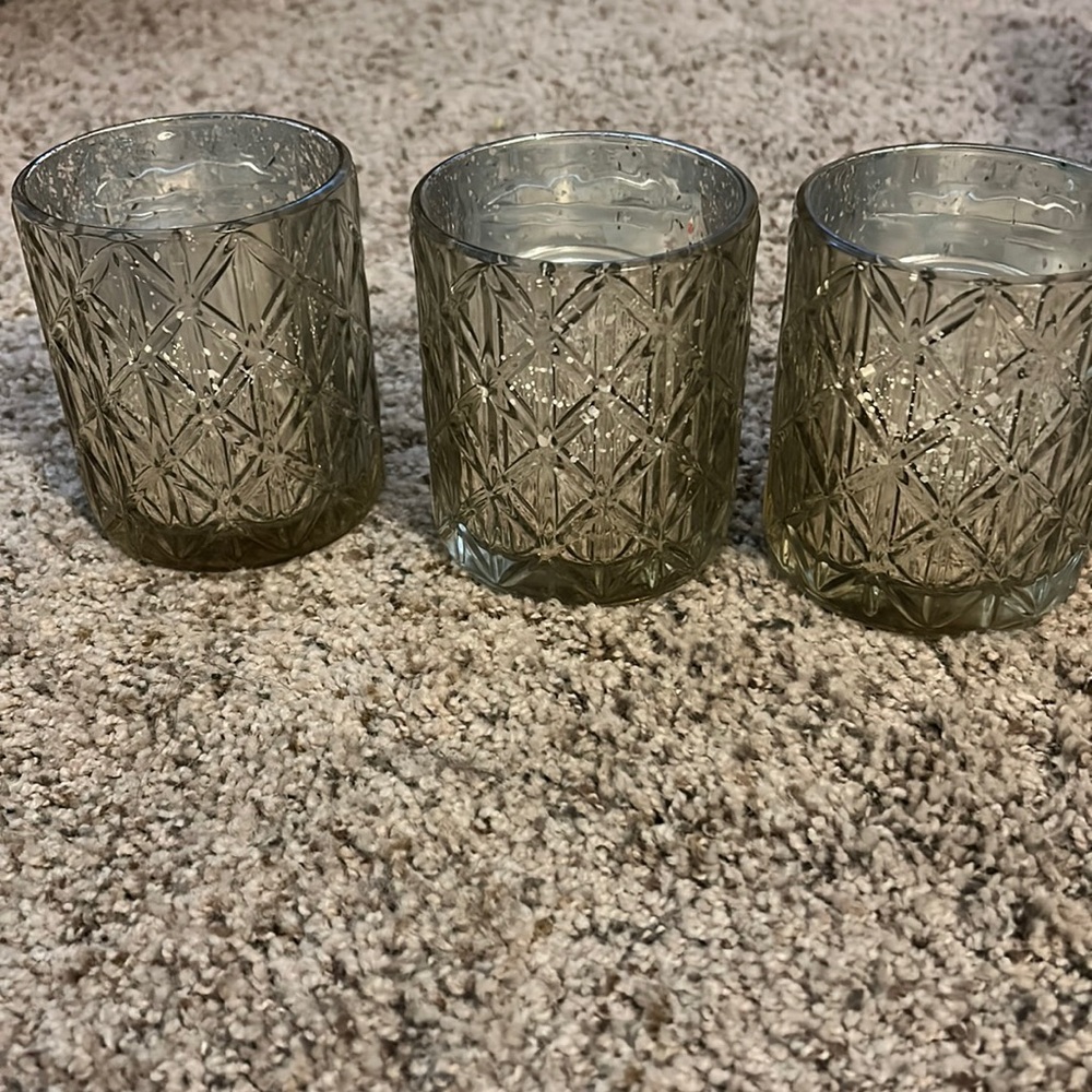 3 candle holders // pretty accent for home decor
